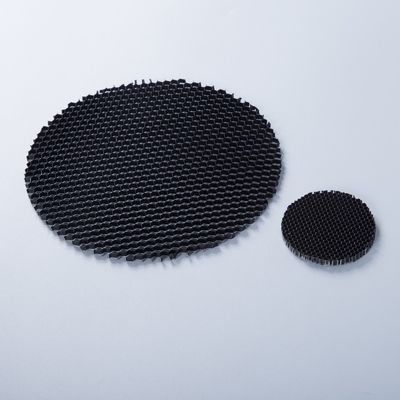 LED Anti Parlama için 50 mm çaplı siyah alüminyum bal kovanı kılıf