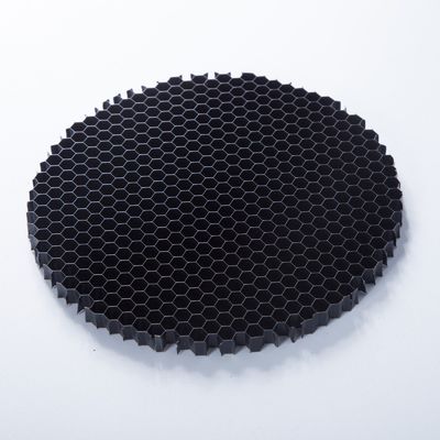 LED Anti Parlama için 50 mm çaplı siyah alüminyum bal kovanı kılıf