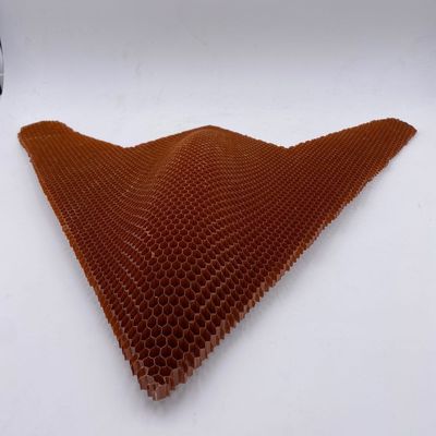 Kahverengi bal kovanı Nomex Core 15mm 20mm Anti yorgunluk